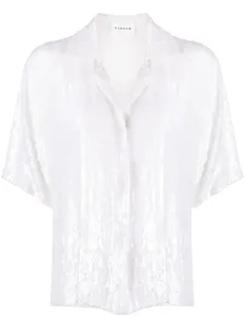 PAROSH - Sequinned Short Sleeve Shirt #1632082