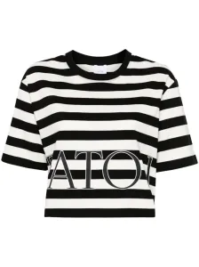 PATOU - Striped Print Cotton T-shirt