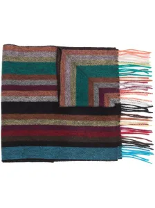 PAUL SMITH - Striped Wool Scarf #1655913