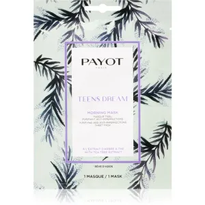 Payot Morning Mask Teens Dream refreshing and purifying sheet mask for combination to oily skin 19 ml #260735