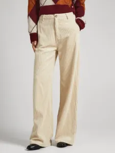 Pepe Jeans Cecilia Cord Trousers White #1769259