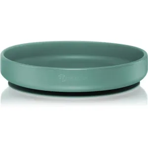 Petite&Mars Take&Match Silicone Plate plate with suction cup Misty Green 6 m+ 1 pc