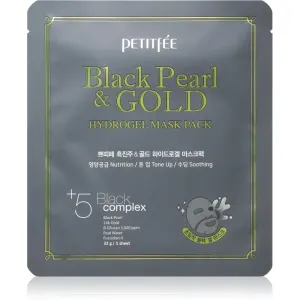 Petitfée Black Pearl & Gold intensive hydrogel mask with 24 carat gold 32 g