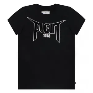 Philipp Plein Kids Logo Patch T-shirt Black 10Y