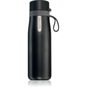 Philips AquaShield GoZero Daily filter bottle thermo colour Black 550 ml
