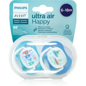 Philips Avent Soother Ultra Air Happy 6 - 18 m dummy Boy Boats 2 pc