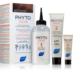 Phyto Color hair colour ammonia-free shade 6.77 Light Brown Capuccino