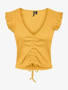 Pieces Tegan T-shirt Yellow #1391876