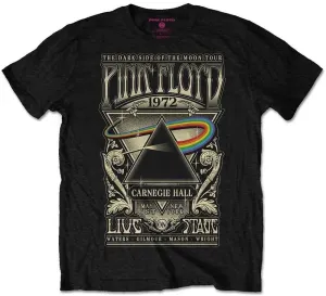 Pink Floyd T-Shirt Unisex Carnegie Hall Poster S Black