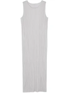 PLEATS PLEASE ISSEY MIYAKE - Pleated Pencil Midi Dress