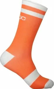 POC Lure MTB Long Sock Zink Orange/Hydrogen White L Cycling Socks