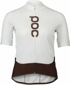 POC Essential Road Logo Jersey Hydrogen White/Axinite Brown L Jersey
