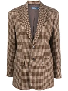 POLO RALPH LAUREN - Single-breasted Houndstooth-pattern Blazer #1768906