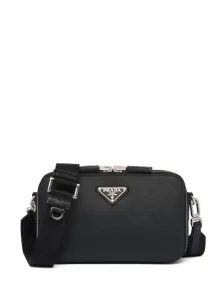 PRADA - Prada Brique Leather Crossbody Bag