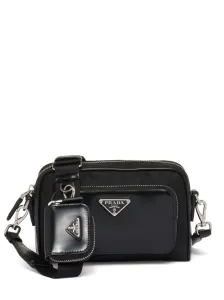 PRADA - Re-nylon And Leather Crossbody Bag #1750047