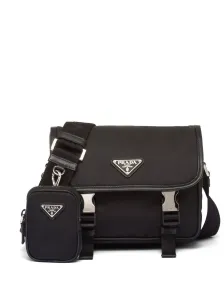 PRADA - Re-nylon And Leather Crossbody Bag #1792203