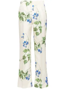 PRADA - Printed Silk Trousers #1808751