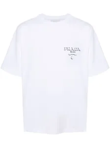 PRADA - Embossed Logo Cotton T-shirt #1789946