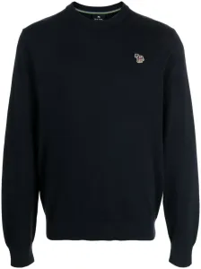 PS PAUL SMITH - Zebra Logo Organic Cotton Sweater #1770744