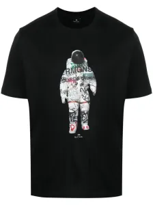 PS PAUL SMITH - Astronaut Print Cotton T-shirt #1763248