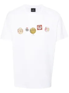 PS PAUL SMITH - Badges Print Cotton T-shirt #1818136