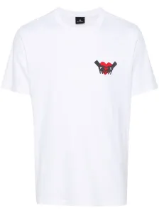 PS PAUL SMITH - Heart Print Cotton T-shirt #1763366