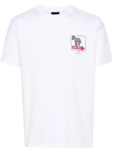 PS PAUL SMITH - One Way Zebra Print Cotton T-shirt #1776492
