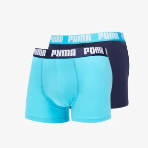 Puma 2 Pack Basic Boxers Aqua Blue #1762994