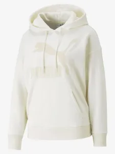 Puma Classics Logo Hoodie Sweatshirt White #1512286