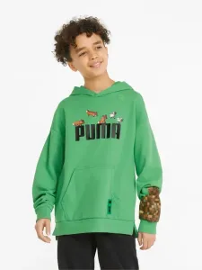 Puma Puma x Minecraft Kids Sweatshirt Green
