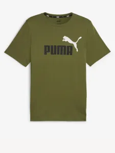 Puma ESS+ 2 Col Logo T-shirt Green