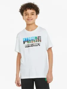 Puma Puma x Minecraft Kids T-shirt White #201148