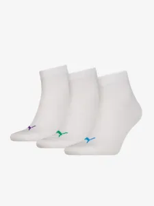 Puma Quarter Plain Set of 3 pairs of socks White #1874113
