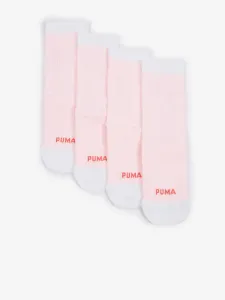 Puma Cat Logo Set of 2 pairs of socks Pink