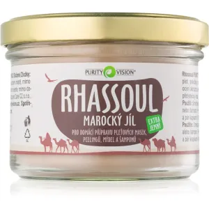 Purity Vision Rhassoul Moroccan clay for making face masks, scrubs, soaps and shampoos 200 g