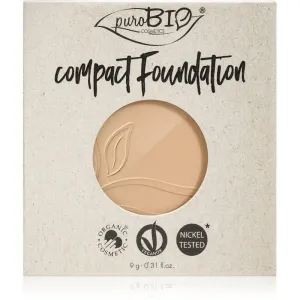puroBIO Cosmetics Compact Foundation compact powder foundation refill SPF 10 shade 02 9 g