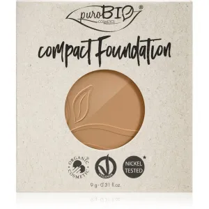 puroBIO Cosmetics Compact Foundation compact powder foundation refill SPF 10 shade 04 9 g