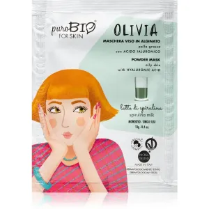 puroBIO Cosmetics Olivia Spirulina Milk peel-off mask in powder 13 g