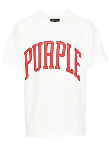 PURPLE BRAND - Logo Cotton T-shirt