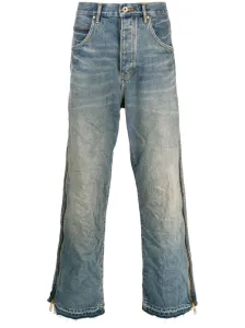PURPLE BRAND - Full Zip Side Denim Jeans