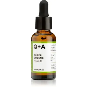 Q+A Super Greens nourishing facial oil 30 ml