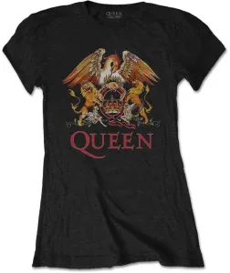 Queen T-Shirt Classic Crest Black XL