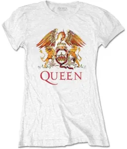 Queen T-Shirt Classic Crest Female White XL