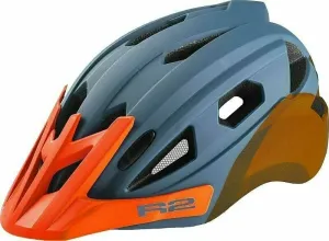 R2 Wheelie Helmet Petrol Blue/Neon Orange S Kid Bike Helmet