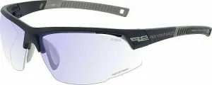 R2 Racer Charcoal Black/Clear To Grey Photochromatic/Bluelight Blocker Cycling Glasses