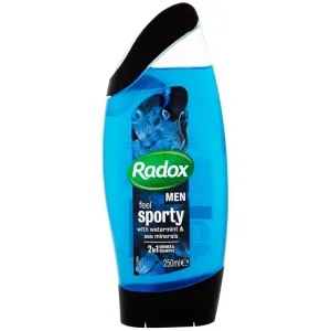 Radox Men Feel Sporty 2-in-1 shower gel and shampoo Watermint & Sea Minerals 250 ml
