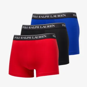 Ralph Lauren Stretch Cotton Classic Trunk 3-Pack Blue/ Red/ Black #1765737