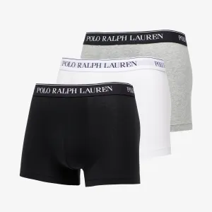 Ralph Lauren Stretch Cotton Classic Trunks Grey/ White/ Black #743905