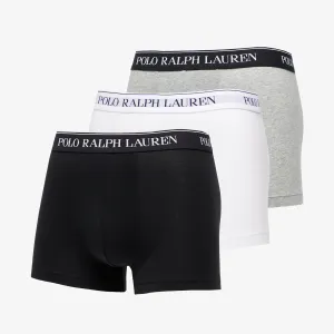 Ralph Lauren Stretch Cotton Classic Trunks Grey/ White/ Black #743904