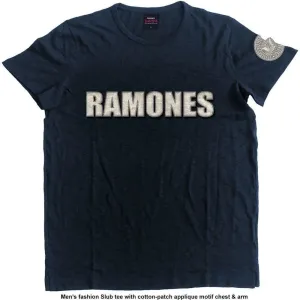 Ramones T-Shirt Logo & Presidential Seal Navy Blue M